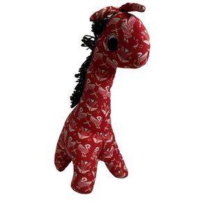 Vintage Pier 1 Imports Embroidered Stuffed Giraffe